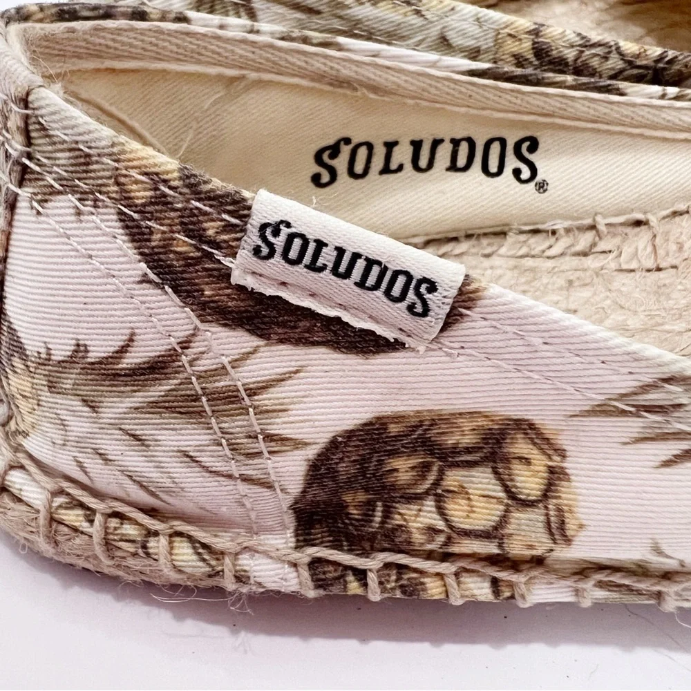 Soludos Pineapple Print Espadrilles Size 8